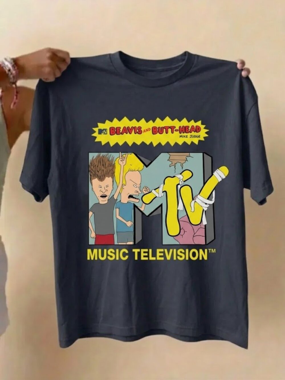 Beavis and Butt-Head MTV Graphic Tee Vintage Style Unisex T-Shirt